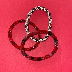 Red bracelets